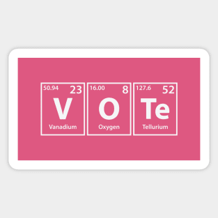 Vote (V-O-Te) Periodic Elements Spelling Sticker